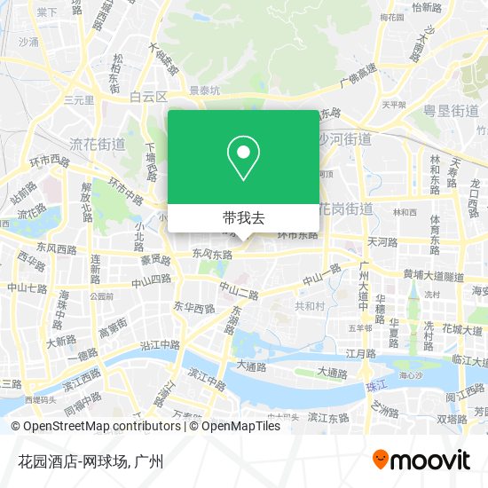 花园酒店-网球场地图