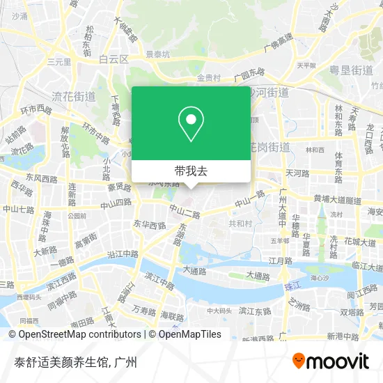泰舒适美颜养生馆地图