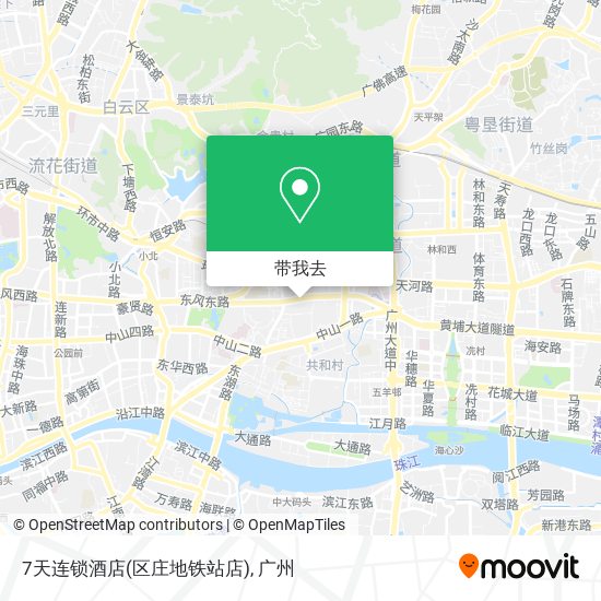 7天连锁酒店(区庄地铁站店)地图