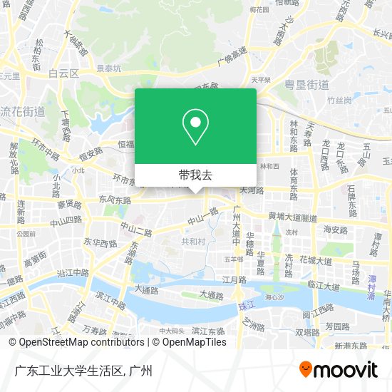 广东工业大学生活区地图