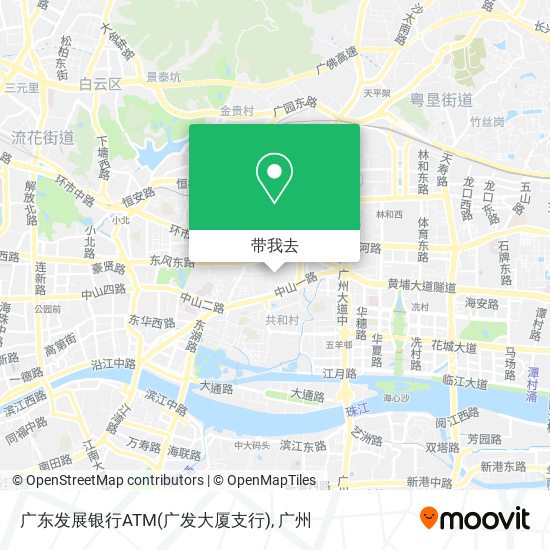 广东发展银行ATM(广发大厦支行)地图