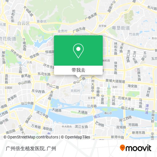 广州倍生植发医院地图