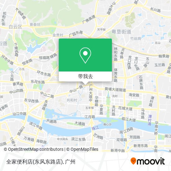 全家便利店(东风东路店)地图