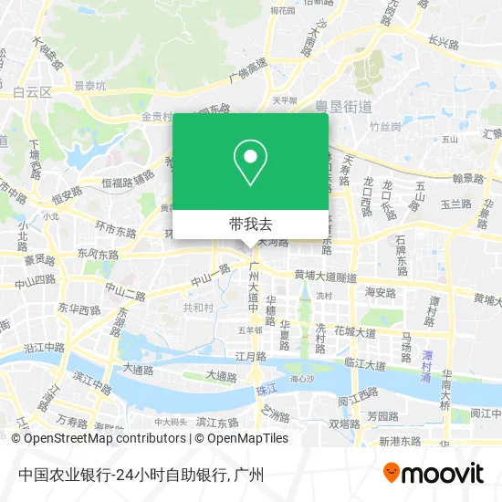 中国农业银行-24小时自助银行地图