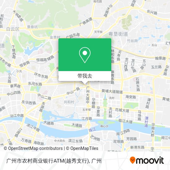 广州市农村商业银行ATM(越秀支行)地图