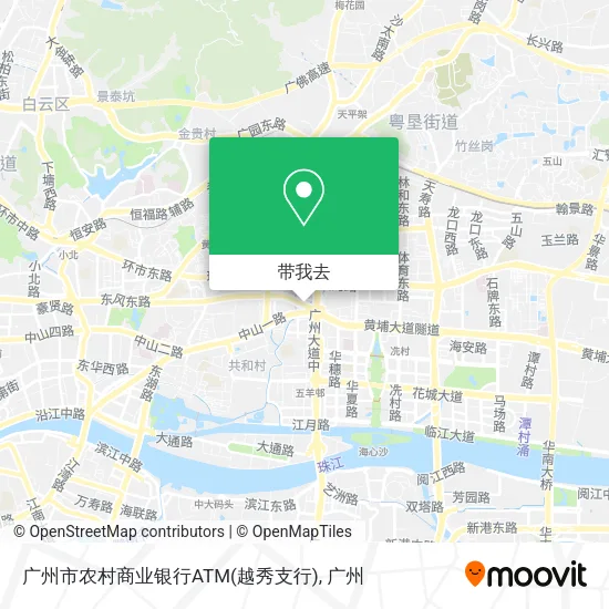 广州市农村商业银行ATM(越秀支行)地图
