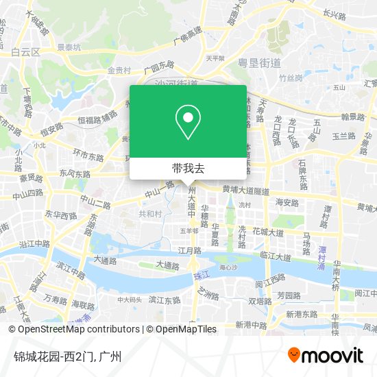 锦城花园-西2门地图