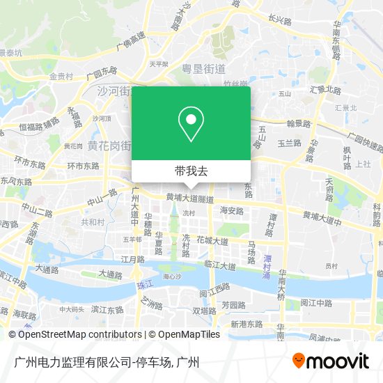 广州电力监理有限公司-停车场地图