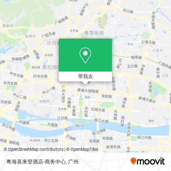 粤海喜来登酒店-商务中心地图