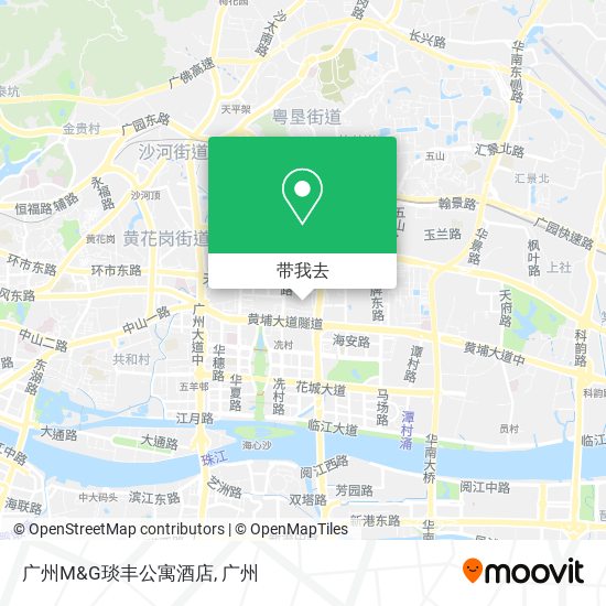 广州M&G琰丰公寓酒店地图