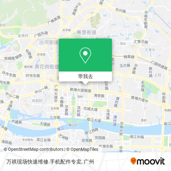万祺现场快速维修.手机配件专卖地图