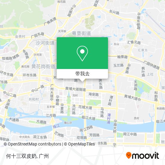 何十三双皮奶地图