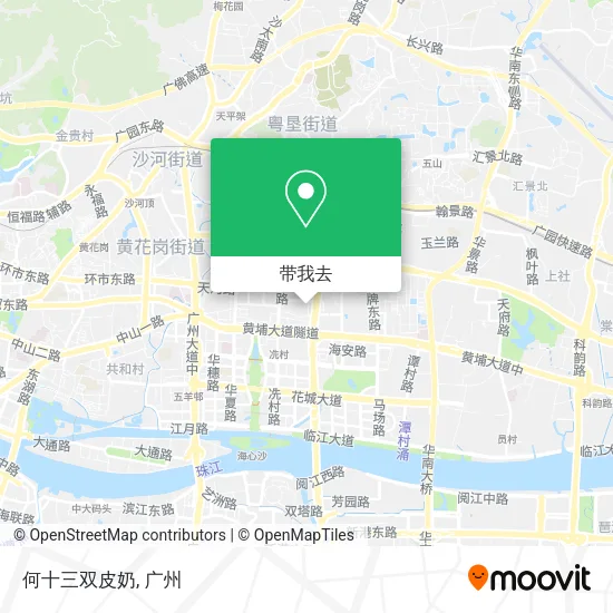 何十三双皮奶地图