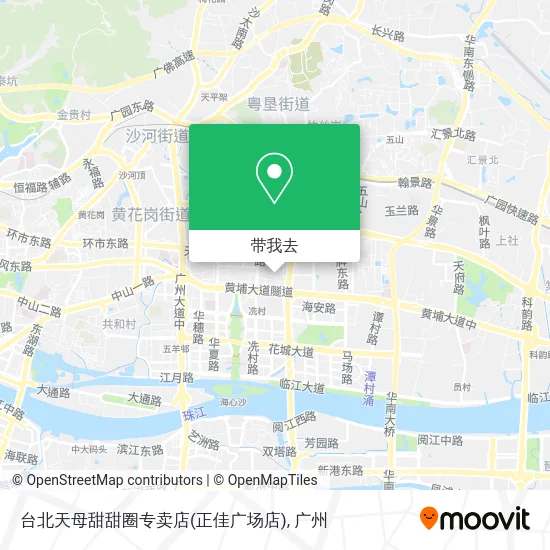 台北天母甜甜圈专卖店(正佳广场店)地图