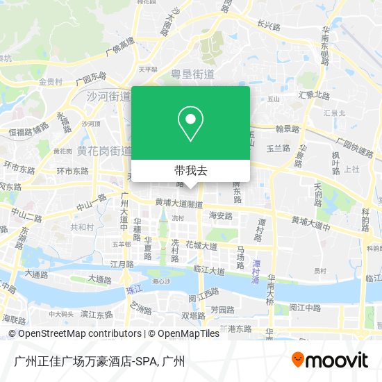 广州正佳广场万豪酒店-SPA地图