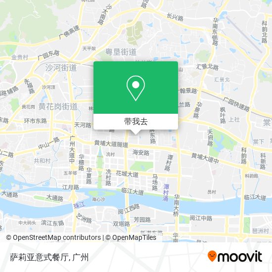 萨莉亚意式餐厅地图