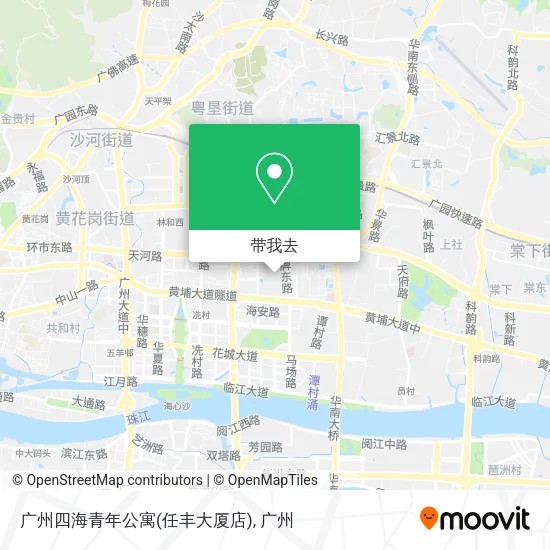 广州四海青年公寓(任丰大厦店)地图