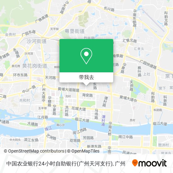 中国农业银行24小时自助银行(广州天河支行)地图