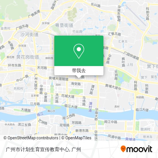 广州市计划生育宣传教育中心地图