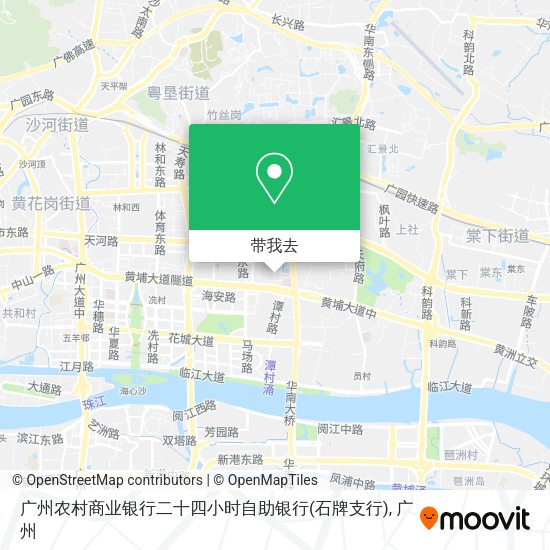 广州农村商业银行二十四小时自助银行(石牌支行)地图