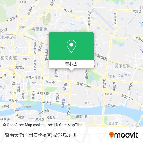 暨南大学(广州石牌校区)-篮球场地图