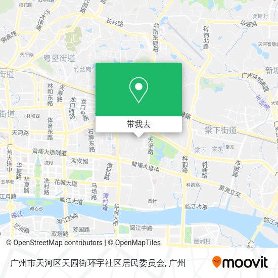 广州市天河区天园街环宇社区居民委员会地图