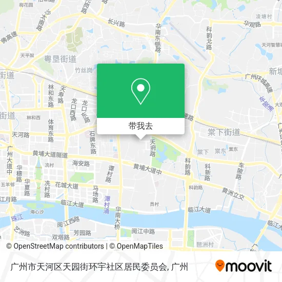 广州市天河区天园街环宇社区居民委员会地图