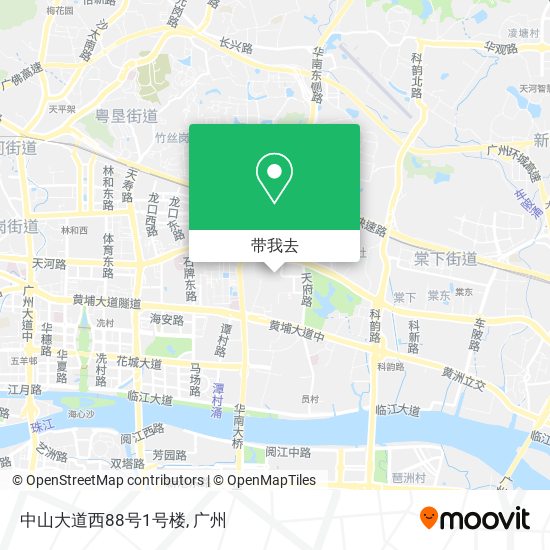 中山大道西88号1号楼地图