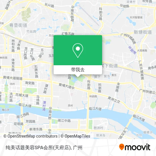 纯美话题美容SPA会所(天府店)地图