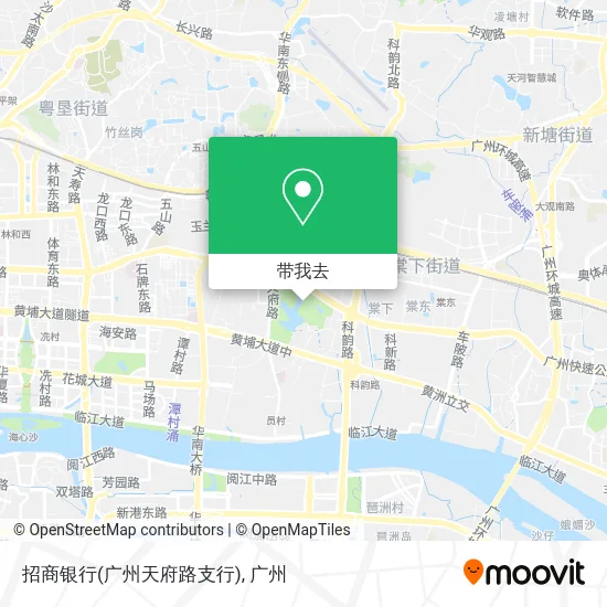 招商银行(广州天府路支行)地图