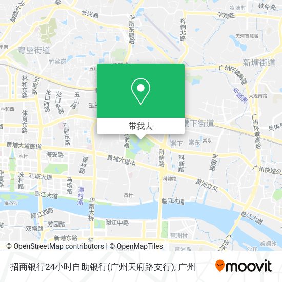 招商银行24小时自助银行(广州天府路支行)地图