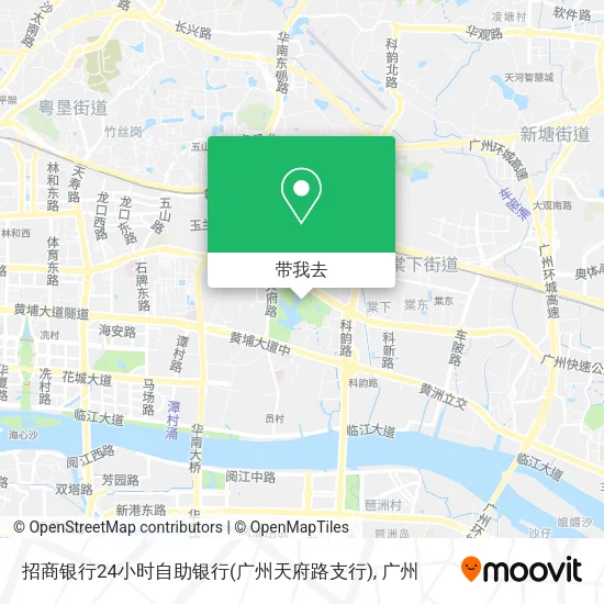 招商银行24小时自助银行(广州天府路支行)地图