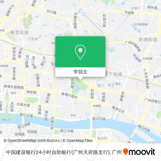 中国建设银行24小时自助银行(广州天府路支行)地图