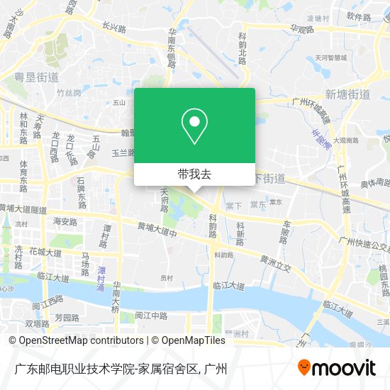 广东邮电职业技术学院-家属宿舍区地图