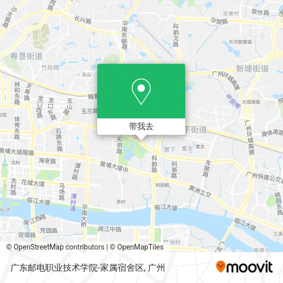 广东邮电职业技术学院-家属宿舍区地图