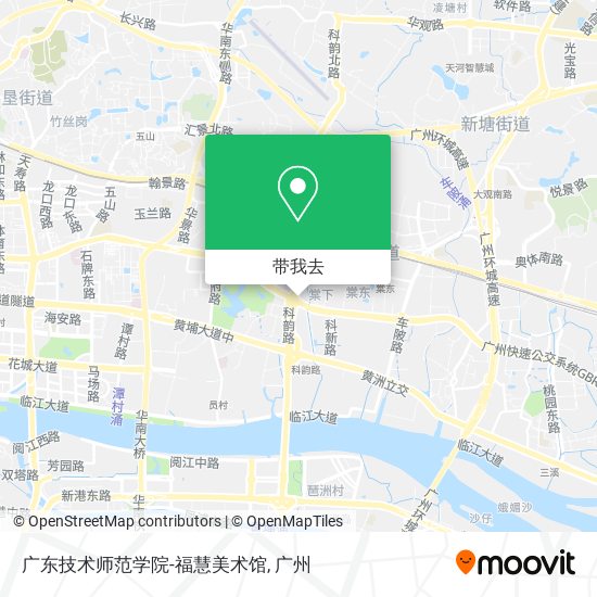 广东技术师范学院-福慧美术馆地图
