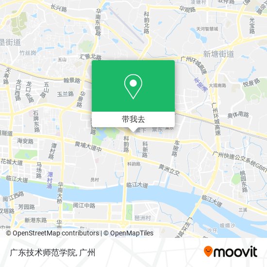 广东技术师范学院地图