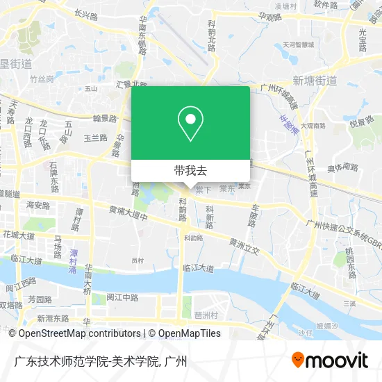 广东技术师范学院-美术学院地图
