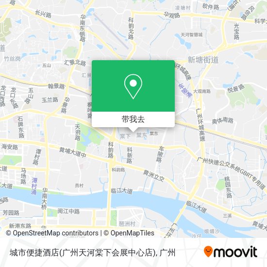 城市便捷酒店(广州天河棠下会展中心店)地图