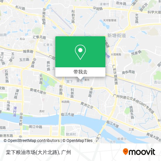 棠下粮油市场(大片北路)地图