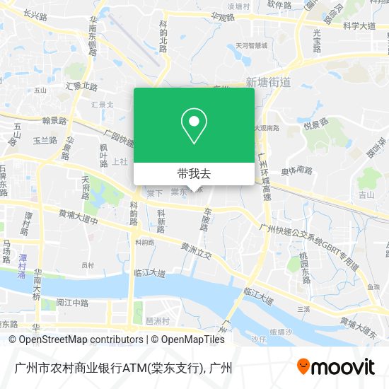 广州市农村商业银行ATM(棠东支行)地图