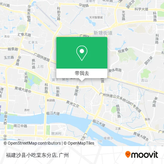 福建沙县小吃棠东分店地图