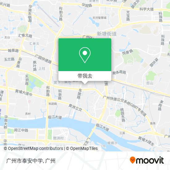 广州市泰安中学地图