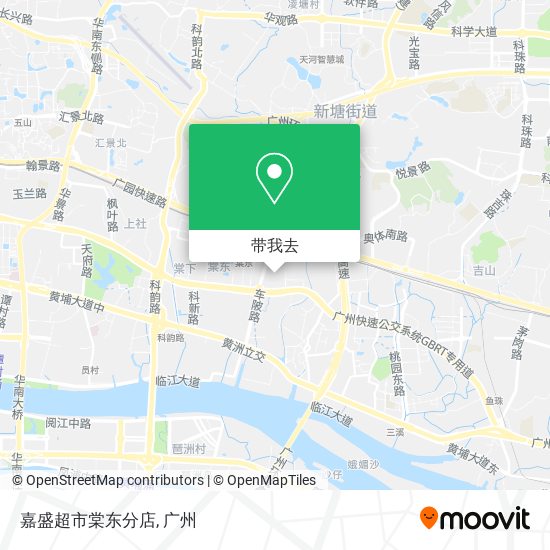 嘉盛超市棠东分店地图