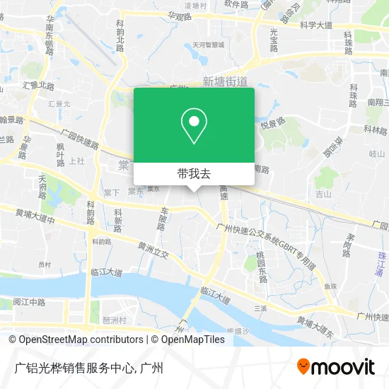 广铝光桦销售服务中心地图
