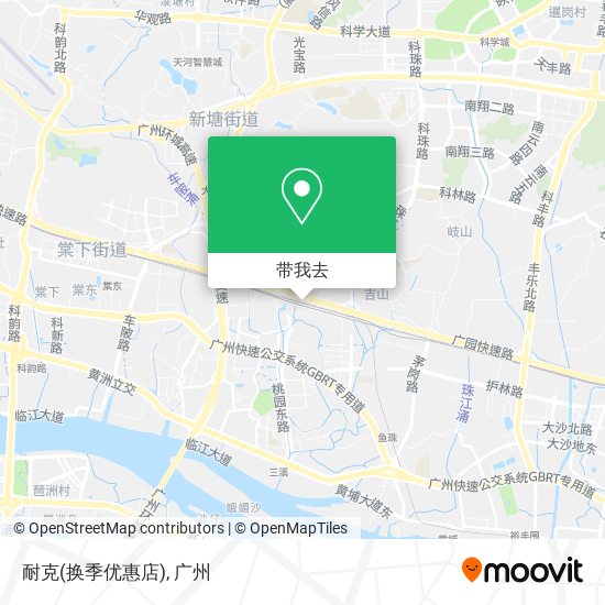 耐克(换季优惠店)地图