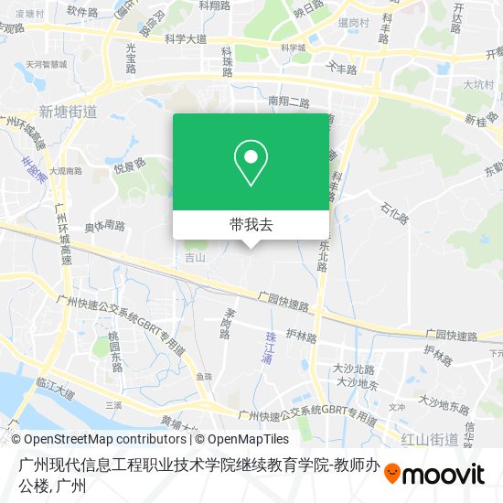 广州现代信息工程职业技术学院继续教育学院-教师办公楼地图