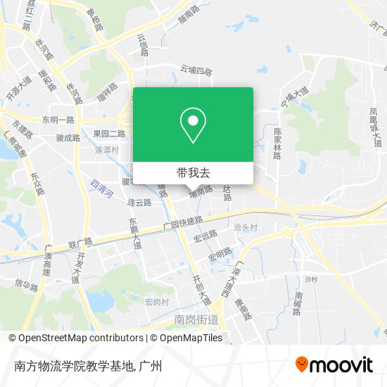 南方物流学院教学基地地图