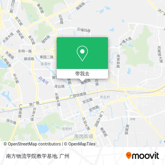 南方物流学院教学基地地图