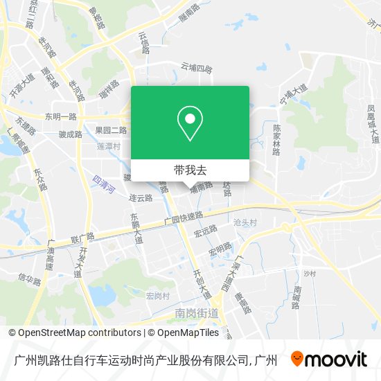 广州凯路仕自行车运动时尚产业股份有限公司地图